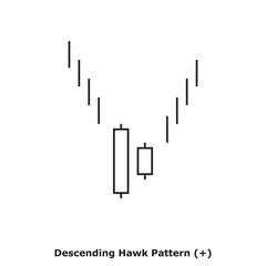 Descending Hawk Pattern (+) White & Black - Square