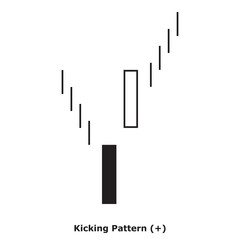 Kicking Pattern (+) White & Black - Square