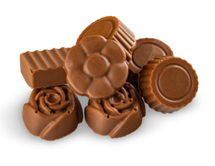 Assortment of chocolate candies