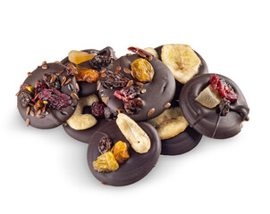 Homemade chocolate pralines