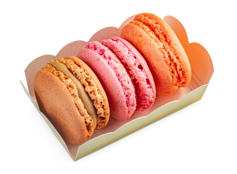 Colorful macarons cakes