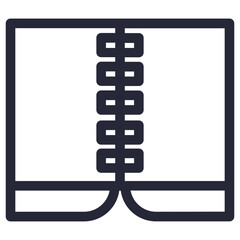 book document equipment office tools icon