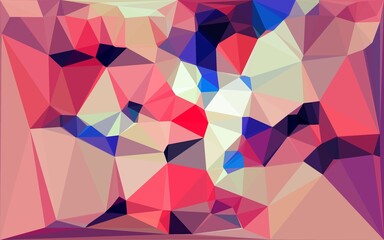 Fototapeta premium Colorful 3D abstract polygonal illustration background. Colorful abstract background of triangle shaped origami. Background design of presentation, backdrop, poster, flyer, book cover, card, etc.