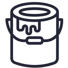 bucket color paint paintbucket tools wall icon