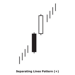 Separating Lines Pattern (+) White & Black - Square