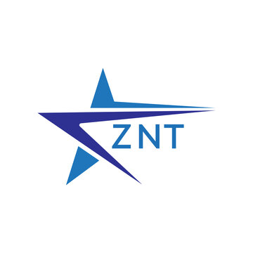 ZNT letter logo. ZNT blue image on white background. ZNT Monogram logo design for entrepreneur and business. . ZNT best icon.
