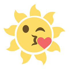 Different facial expression created emoticon, Peoples love the emojis, Feeling love emoji