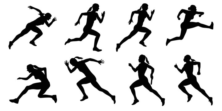 Female Runner Silhouette