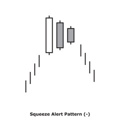 Squeeze Alert Pattern (-) White & Black - Square