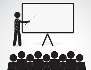 Teacher icon. Vector illustration