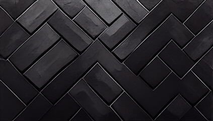 Black paving stones textured background. Can be used as wallpaper.