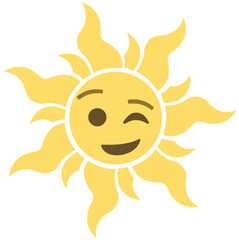 Different facial expression created emoticon, Peoples love the emojis, wink emoji