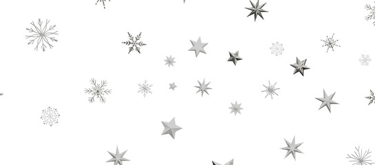 Falling snow at night. Bokeh lights