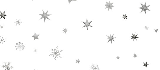 Winter christmas sky with falling snow