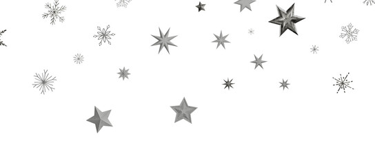 Christmas Card - Snowflakes Of Paper In Frame