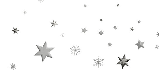Christmas Card - Snowflakes Of Paper In Frame