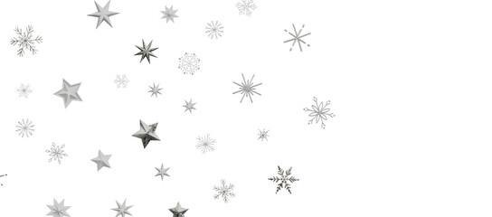 Falling snow at night. Bokeh lights