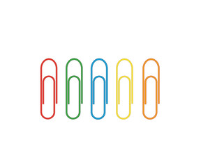 paper clip icon. Business. Vector