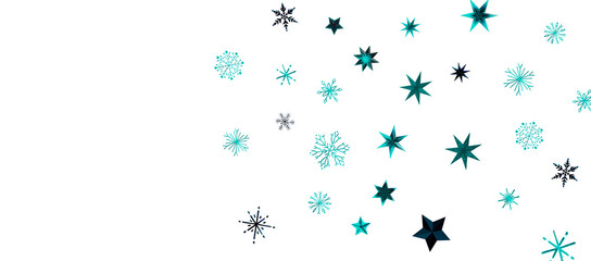 Snowflakes Falling On Snow - Winter Banner