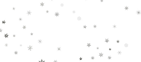 new year pattern. Christmas theme, golden openwork shiny snowflakes, star, 3D rendering.