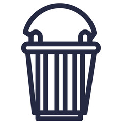 bucket water gardening farming tools icon