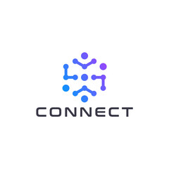 CONNECT INTERNET TECHNOLOGY LOGO DESIGN