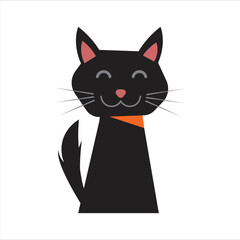Spooky Cat Illustration Vector