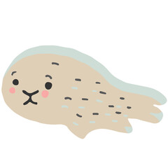 Little cute baby fur seal.