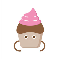 Cute Cake Doodle Vector