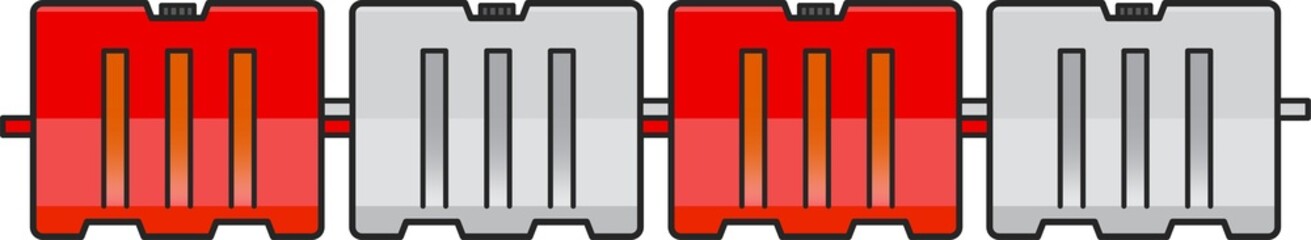 Plastic traffic Barrier