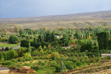 Fototapeta na wymiar Issyk-Kul scenery, Kyrgyzstan