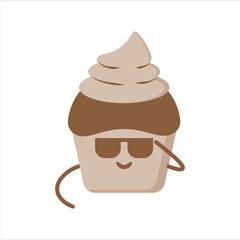 Cute Cake Doodle Vector