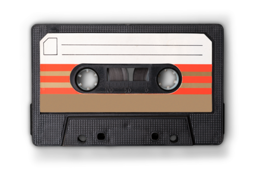 Cassette tape isolated on white
