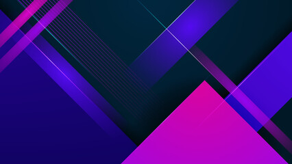 Modern digital business technology blue and purple abstract design background with square shapes and lights