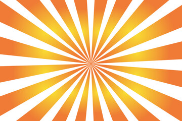 Orange radial background. Vector illustration