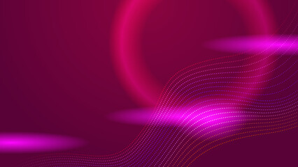 Modern reddish technology digital background with various technological elements. Hi-tech computer digital technology concept. Abstract technology communication.