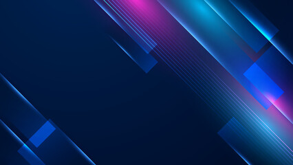 Abstract tech background. Futuristic technology interface with arrows, lines, waves, speed lights, motion, data concept, science element, cyberspace shapes, and connection lines.