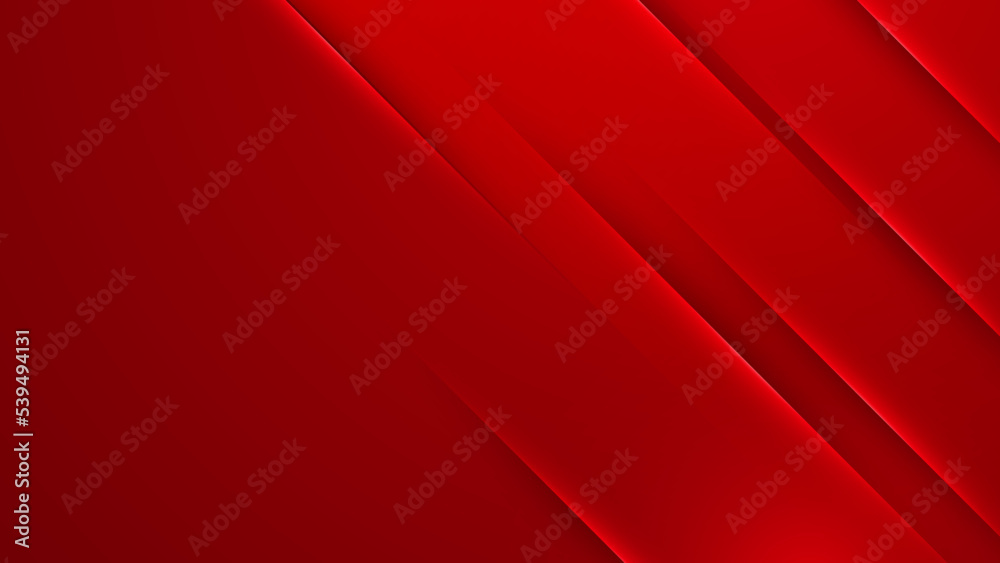 Poster modern red abstract futuristic technology background. abstract lines pattern technology on red gradi