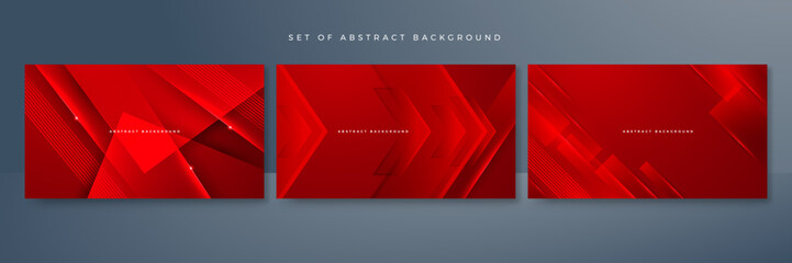 Modern red abstract futuristic technology background. Abstract lines pattern technology on red gradients background. Vector abstract graphic design banner pattern presentation background web template.