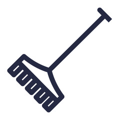 bow rake garden gardening rake tools work icon