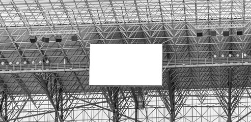 Electronic billboard display at stadium. Isolated for your text or image.