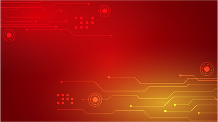 Abstract dark red background minimal with circuit line and motion speed light, abstract creative digital futuristic technology background. Luxury background with game tech element. Vector illustration