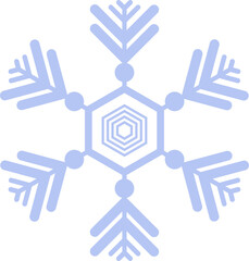 Light blue snowflake icon. winter concept, new year and christmas festival