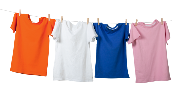 T-Shirts on Clothes Line