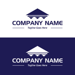 law house logo, sample company logo, a simple vector design