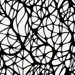 Obraz premium an abstract illustration of black lines with white background
