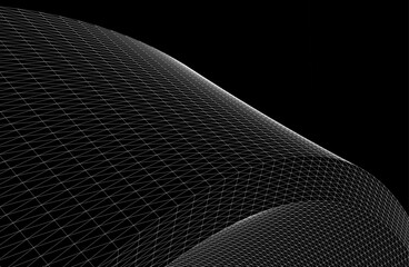 abstract geometric shape 3d illustration