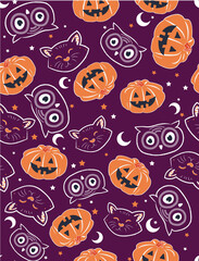 halloween pattern background