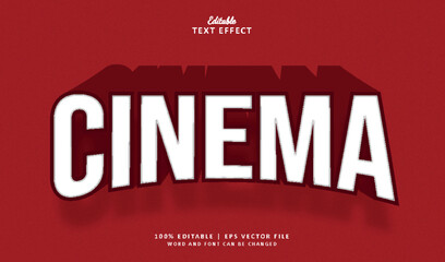 Cinema editable text effect style vintage