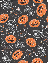 halloween pattern background